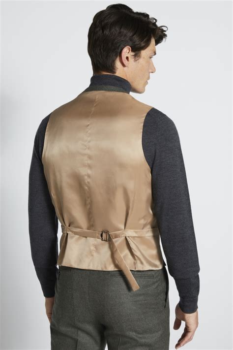 Tailored Fit Green Waistcoat Buy Online At Moss