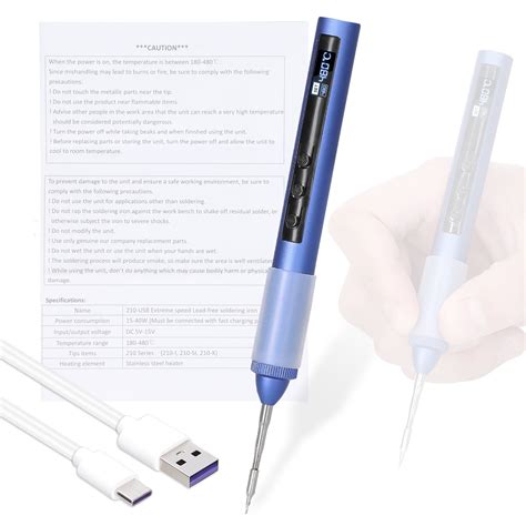 Docooler Usb Portable Intelligent Electric Soldering Iron Station Oled