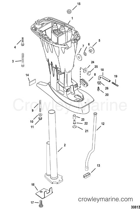 Driveshaft Housing Serial Range Outboard Stroke Cyl