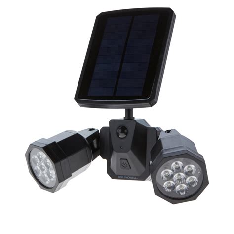 Bell Howell Bionic Solar Deluxe Motion Sensor Spotlight Duo W Motion