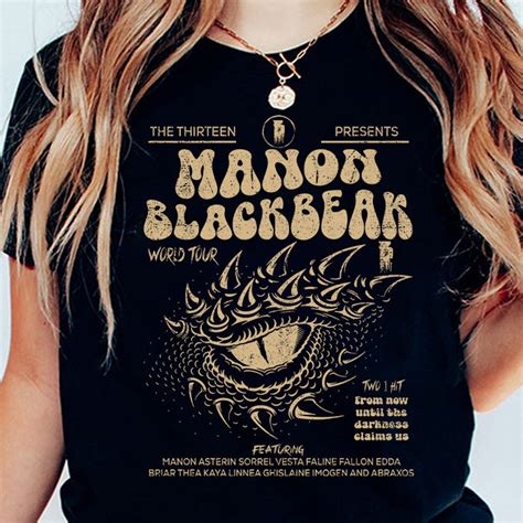 Manon Blackbeak Throne Of Glass T Shirt Sarah J Maas Merch Rowan Whitethorn Sweatshirt Acotar