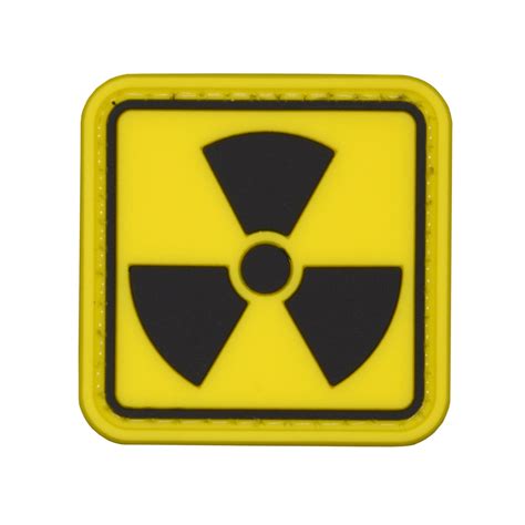 Radioactive Symbol PVC Patch Yellow/Black – Razor Edge Group