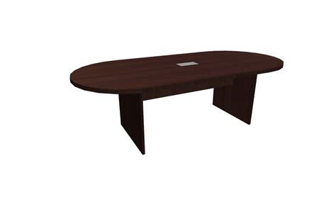 8 Ft Espresso Racetrack Conference Table