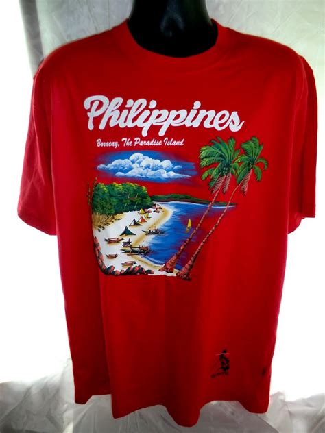 Hold Souvenir Boracay Philippines Hand Painted T Shirt Size Xl