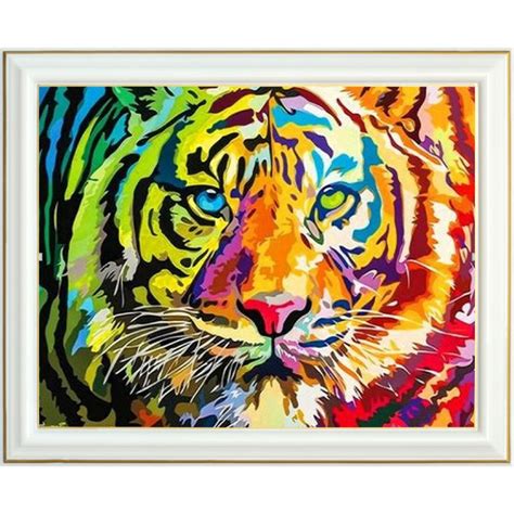 Broderie Diamant Tigre Color X Cm Lartera