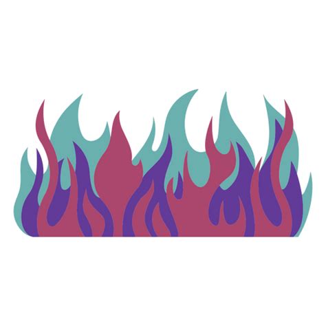 Diseño Png Y Svg De Icono Multicolor De Llama De Fuego Para Camisetas