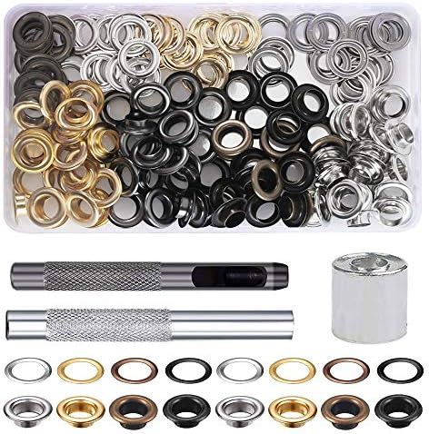 Kit De Grommets Eyelets Outils 12 Mm 100 Ensembles Oeillets Avec 3pcs