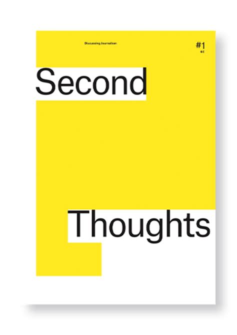 Second Thoughts Issue 1 Stack Magazines