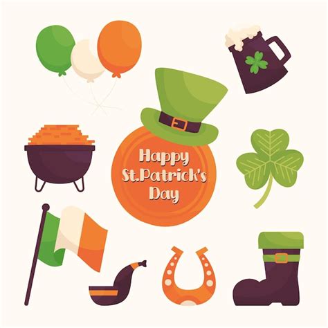 Premium Vector Set Of St Patricks Day Elements Collection