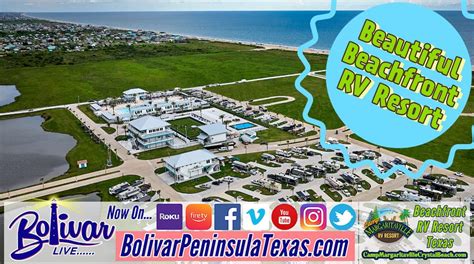 Camp Margaritaville Crystal Beach, Texas, Beachfront RV Resort.