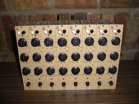 8 Racked Quad Eight 312 Vintage Eq Modules With Input And Reverb