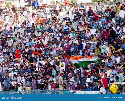 Cricket Crowd India Celebrate Editorial Photo - Image: 34519831