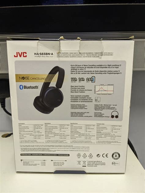 Jvc Ha S Bn On Ear Wireless Headset With Noise Cancelling Function