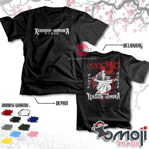 Jual Kaos Anime KENSHIN HIMURA SAMURAI X HITOKIRI RUROUNI Tshirt Manga