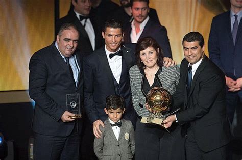 Cristiano Ronaldo wins Ballon d'Or with son | HELLO!