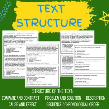 Text Structure Identify Text Structure Google Slides Tpt