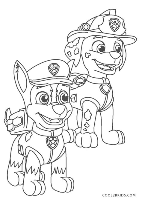 Paw Patrol Kleurplaten Gratis Printen Voor Kinderen