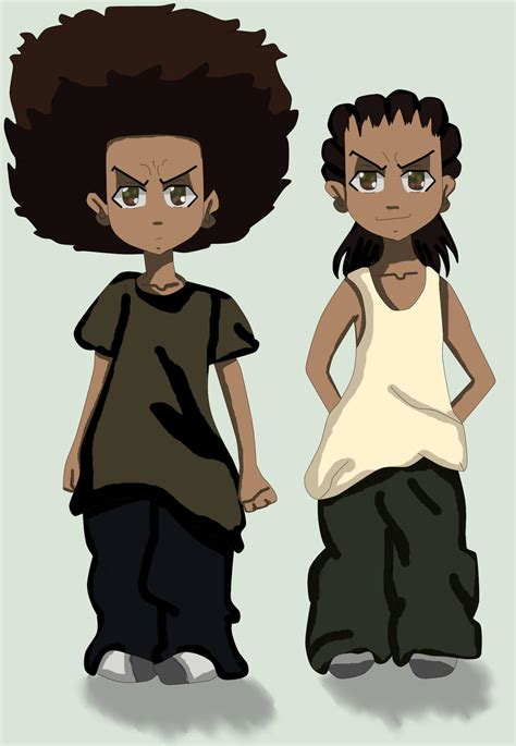 The Boondocks Huey and Riley by HueyWuzHere on DeviantArt