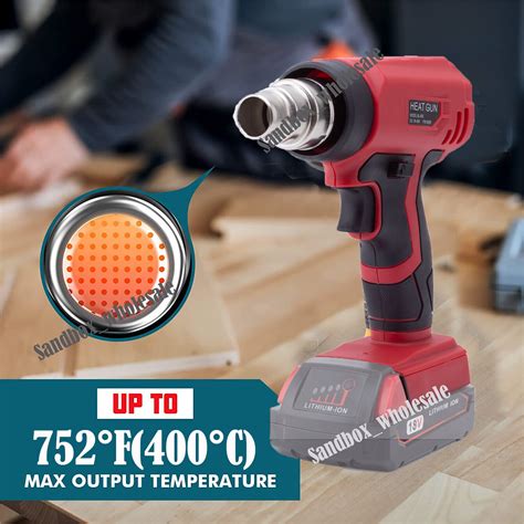 New Heat Gun For Milwaukee 18v Li Ion Battery 360w Hot Air Gun Kit 4× Nozzles Us Ebay