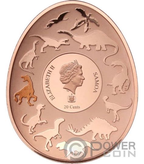 BEIPIAOSAURUS Dinosaurs In Asia Copper Coin 20 Cent Samoa 2022