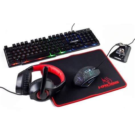 Kit Gamer Kross Ke Gk Teclado Mouse Mousepad Ilumina O Rainbow