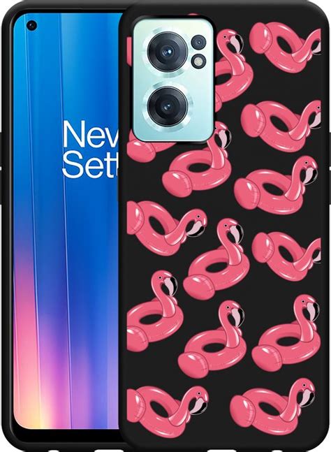 Oneplus Nord Ce Hoesje Zwart Inflatable Flamingos Designed By Cazy