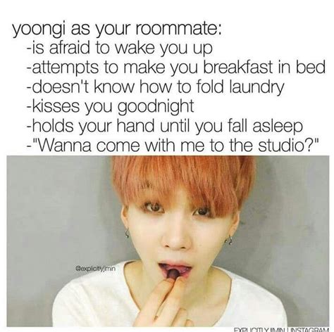 Suga As Your Roommate Bts Imagine Bts Scenarios Bts Texts