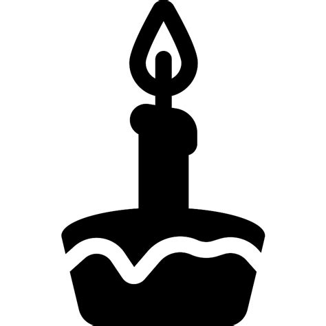 Cake And Candle Vector Svg Icon Svg Repo