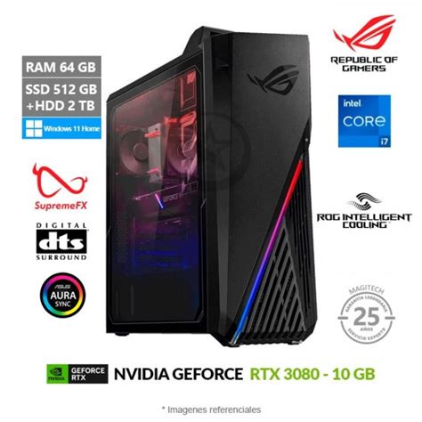 Venta De PC Gaming ASUS Rog Strix G15CE B11 I7 11700KF Video Nvidia