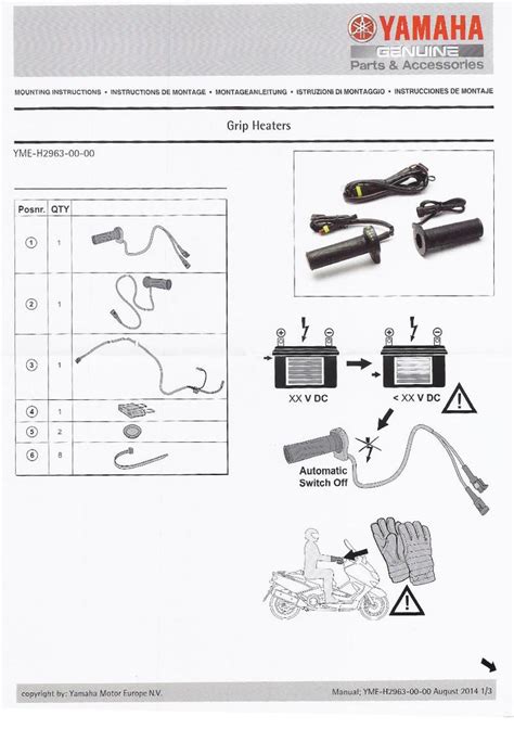 Honda Heated Grips Instructions