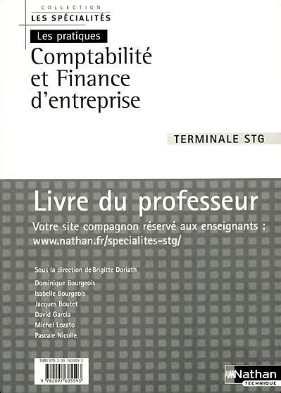 Comptabilité et Finance d entreprise Terminale STG Livre du