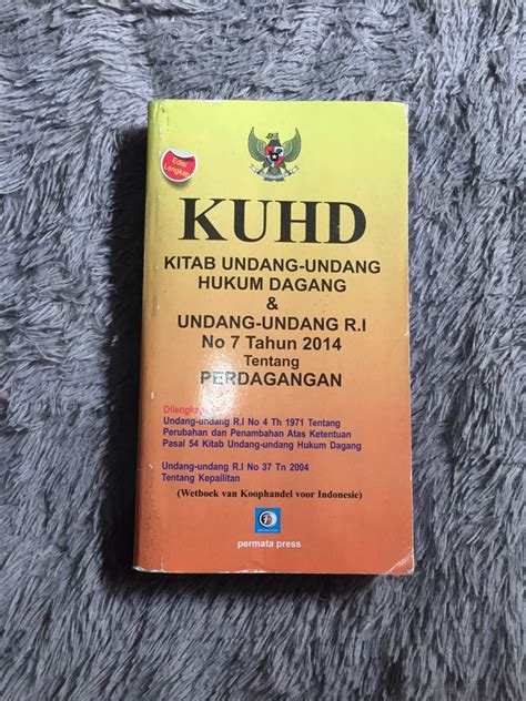 Kitab Undang Undang Hukum Dagang On Carousell