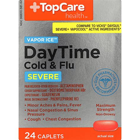 TopCare Day Time Severe Cold Flu Medicine Cabinet Foodtown