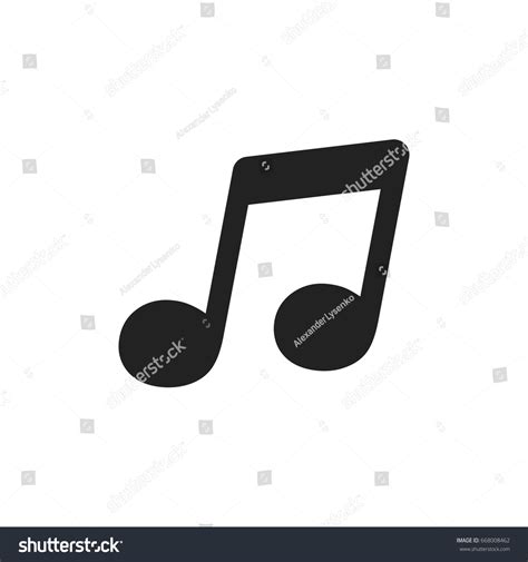 Vector Music Icon Sound Note Illustration Stock Vector Royalty Free