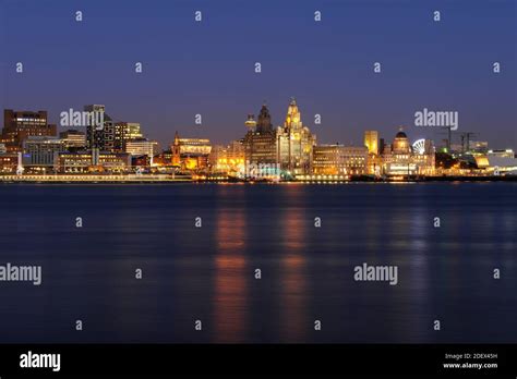 Liverpool Waterfront Day And Night Stock Photo Alamy