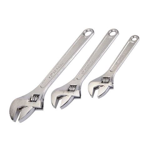 Adjustable Spanners - 3 Pack - 150mm, 200mm and 250mm