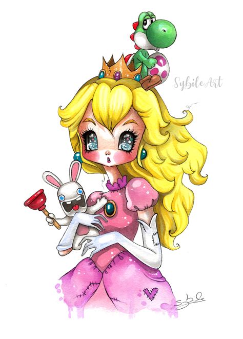 Princess Peach Fan Art by SybileArt on DeviantArt