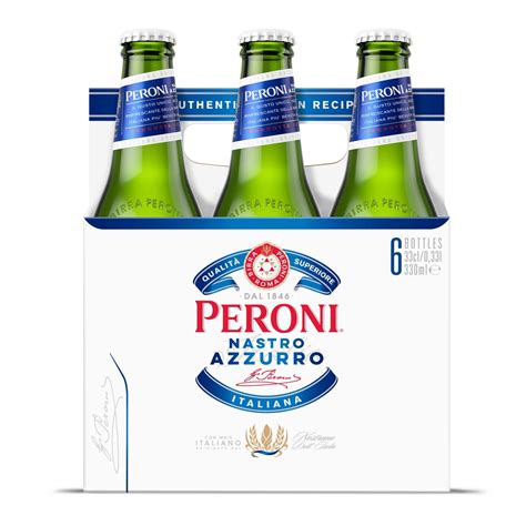 Peroni Nastro Azzurro Premium Beer 330Ml Bundle Of 6 Italy