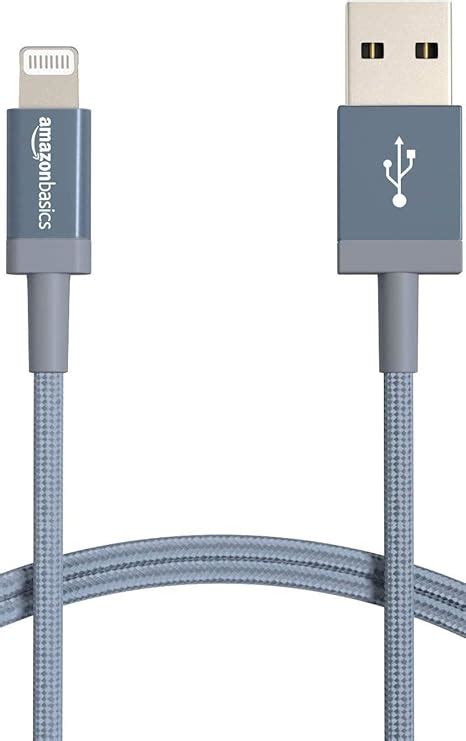 Amazon Basics Fast Charging USB A To Lightning Nylon Braided Charger