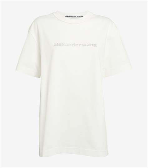 Womens Alexander Wang White Oversized Grill Logo T Shirt Harrods Us