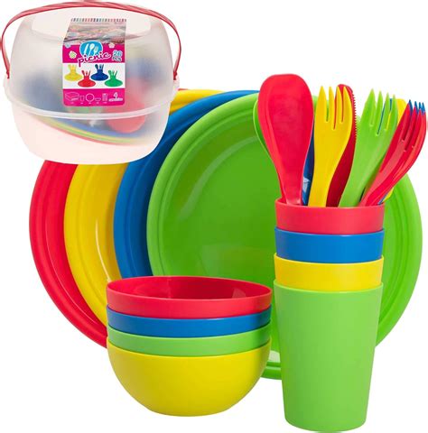 Aktive Set Menaje Picnic Camping Para Personas Tartera Comida