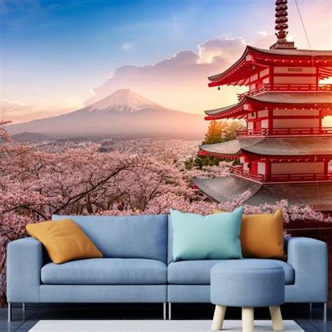 Mountain Sunrise View Digitally Printed Wallpaper at Rs 5999 ...