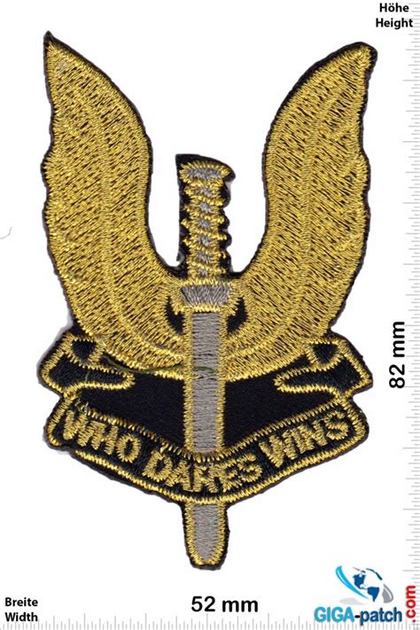 Who Dares Wins Patch Back Patches Patch Keychains Stickers Giga Biggest