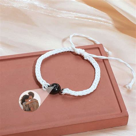 Pulsera personalizada de proyección de fotos para mujeres y hombres con