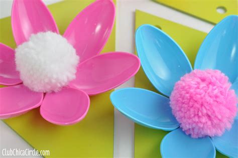 Easy Spring Flower Plastic Spoon Garland Craft Idea And Tutorial