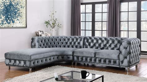 Grey Velvet Sectional Sofa Cabinets Matttroy