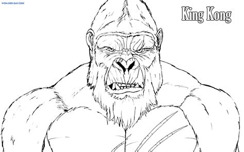 King Kong Printable Coloring Pages Printable Word Searches