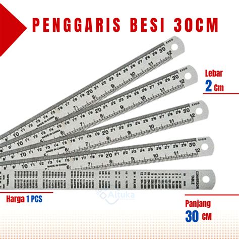 Jual Penggaris Stainless Steel Penggaris Besi Cm Stainless