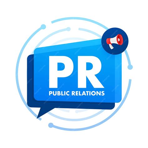 Premium Vector Pr Public Relations Pr Agency Vector Stock Illustration