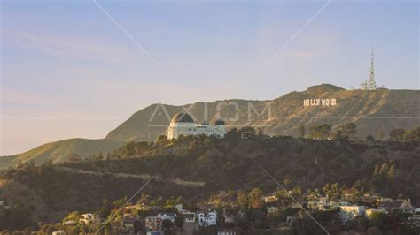 Griffith Observatory With The Hollywood Sign In The Background In Los